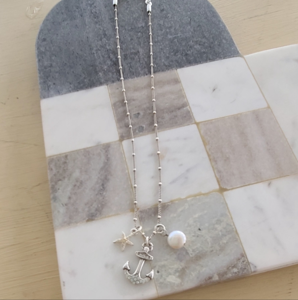 Brighton Silver Nautical Charm Necklace